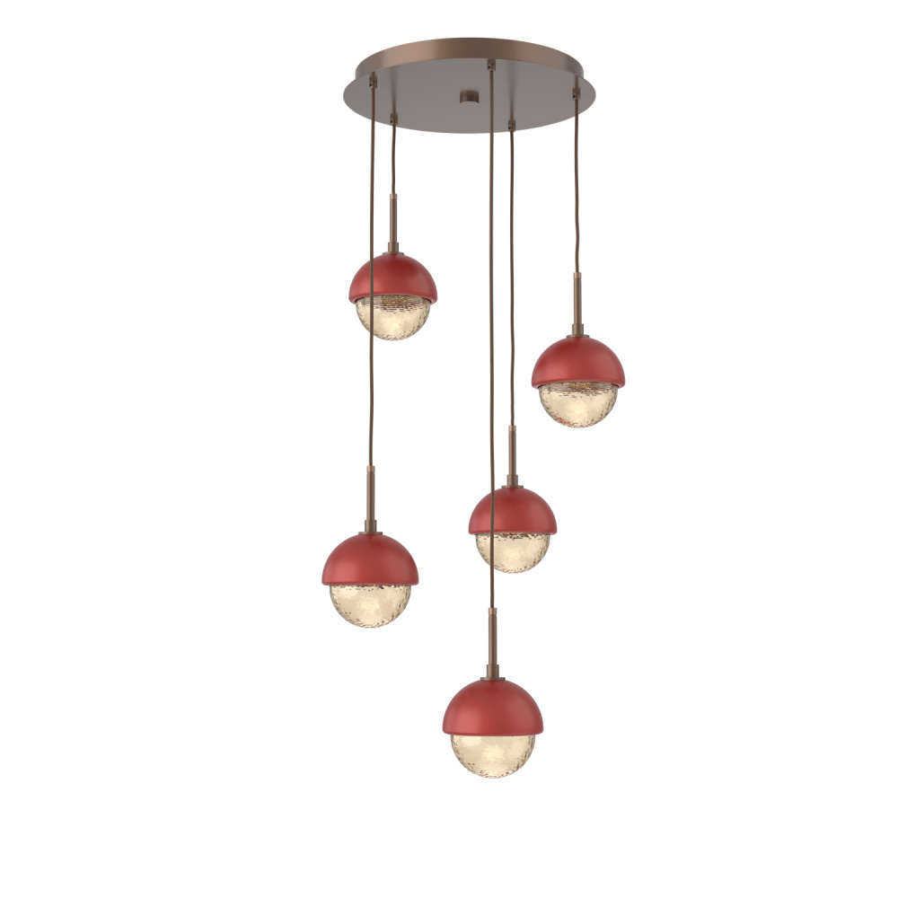 Cabochon Round 5pc Multi-Pendant