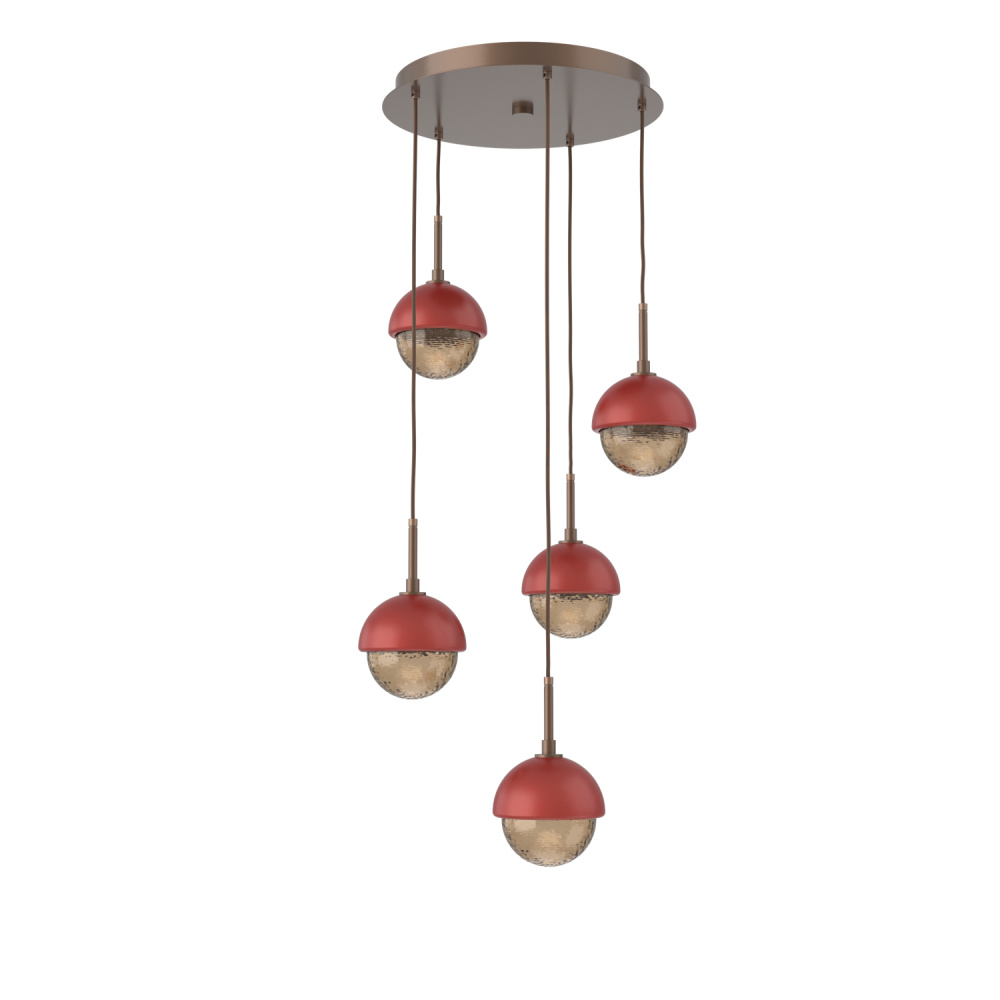 Cabochon Round 5pc Multi-Pendant