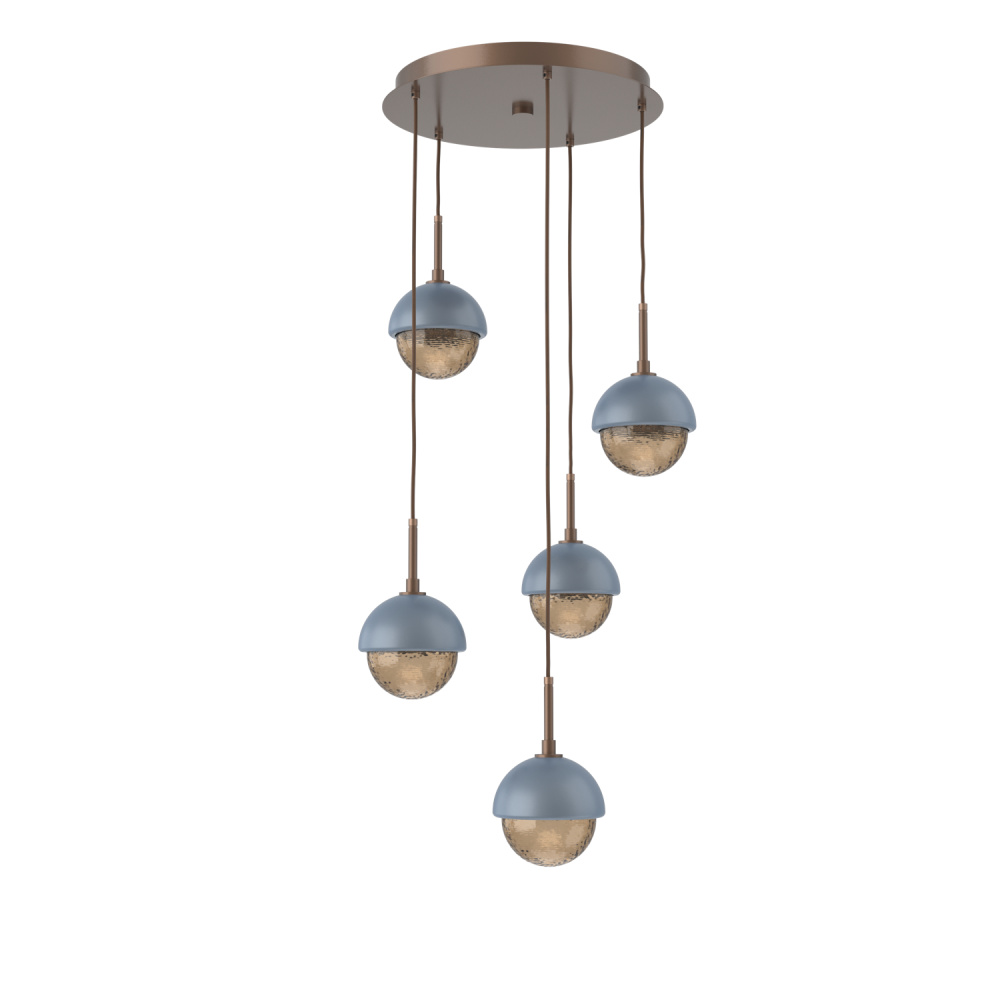 Cabochon Round 5pc Multi-Pendant