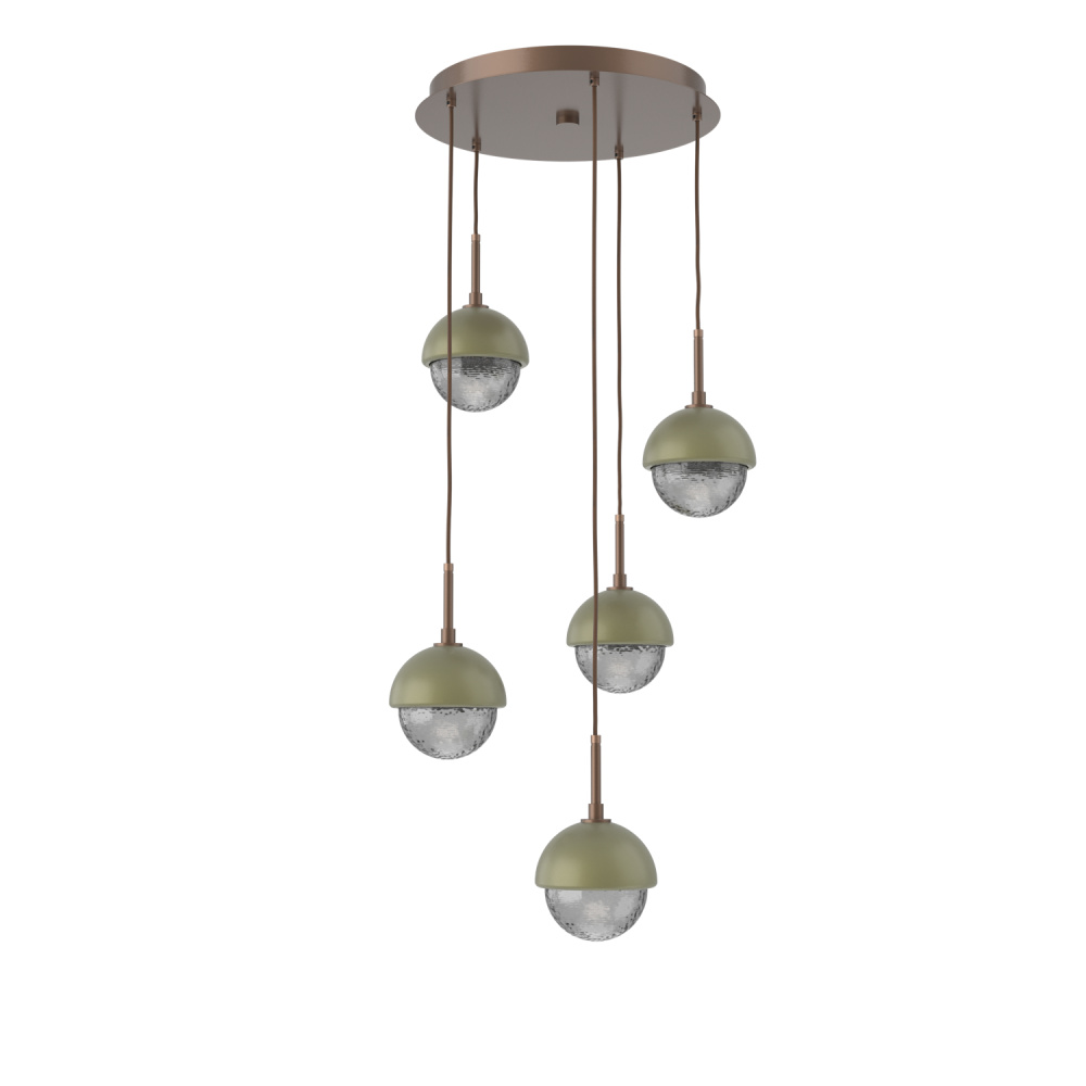 Cabochon Round 5pc Multi-Pendant