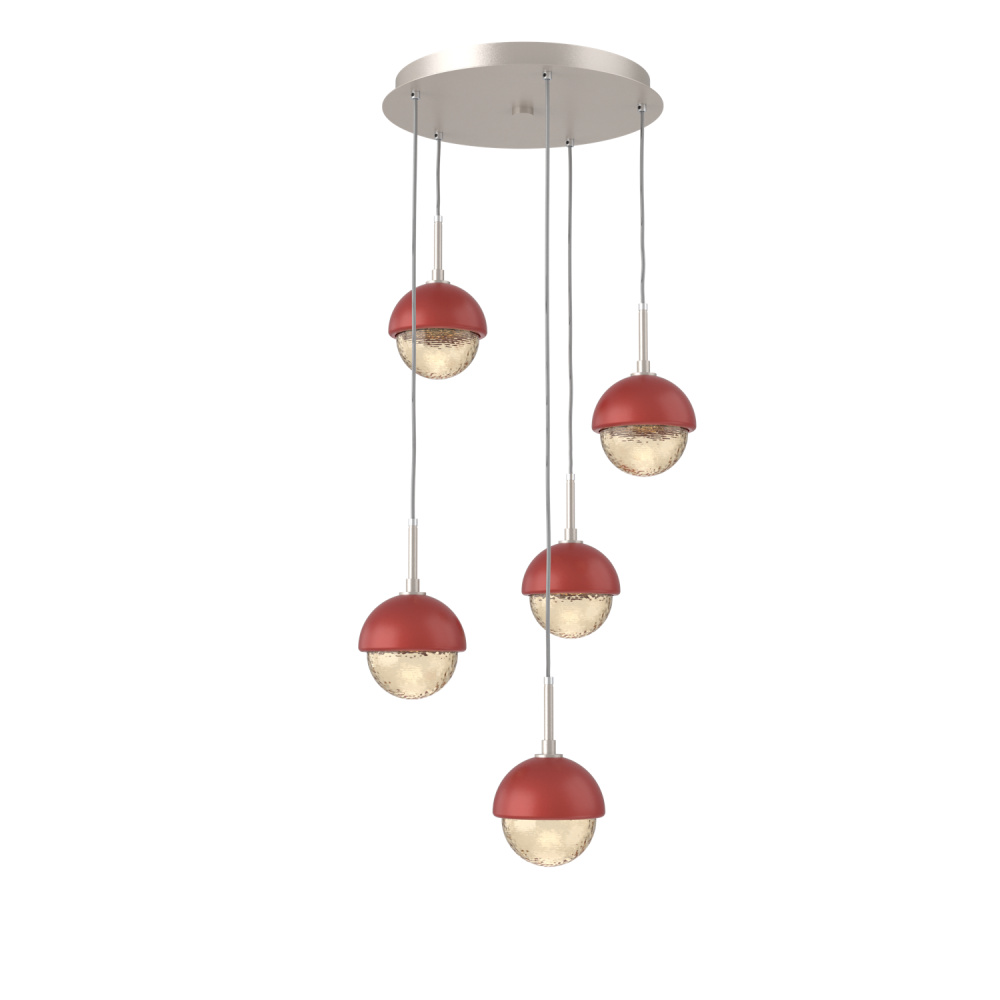 Cabochon Round 5pc Multi-Pendant