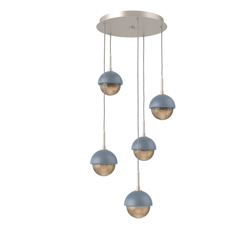 Cabochon Round 5pc Multi-Pendant