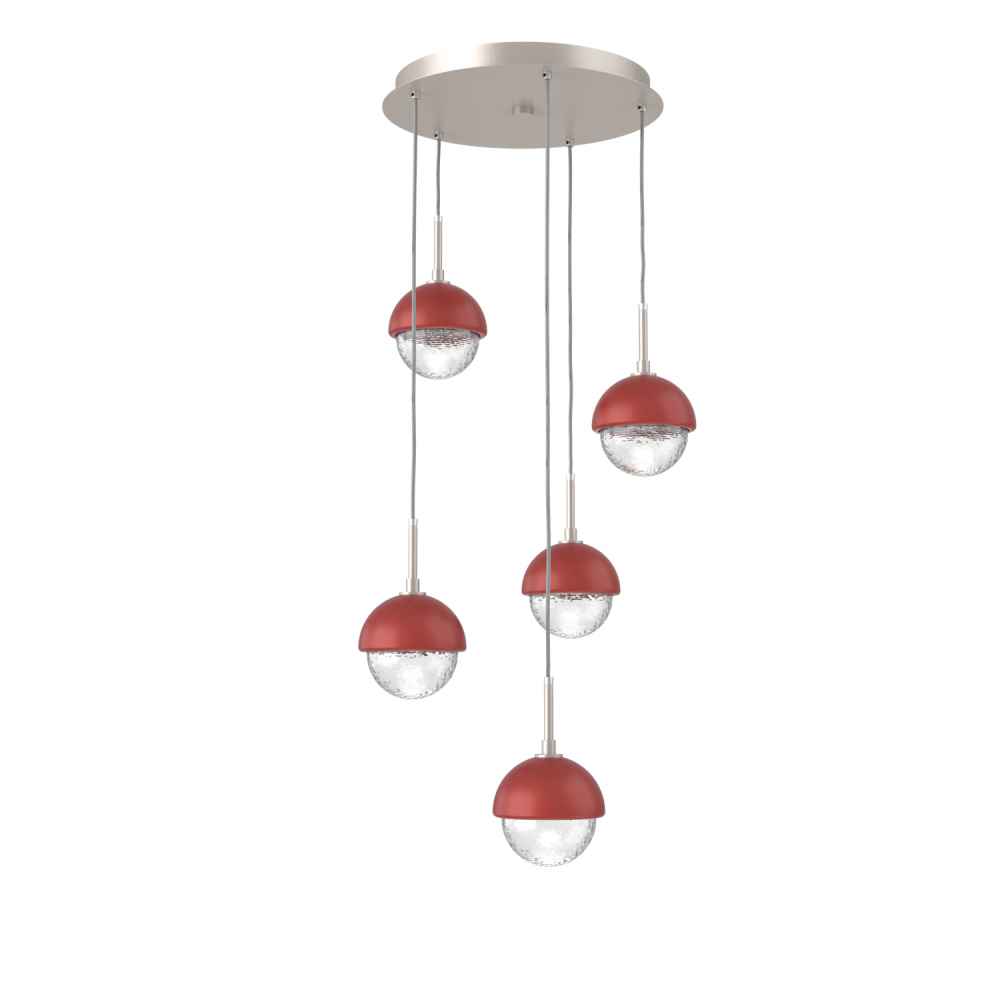 Cabochon Round 5pc Multi-Pendant