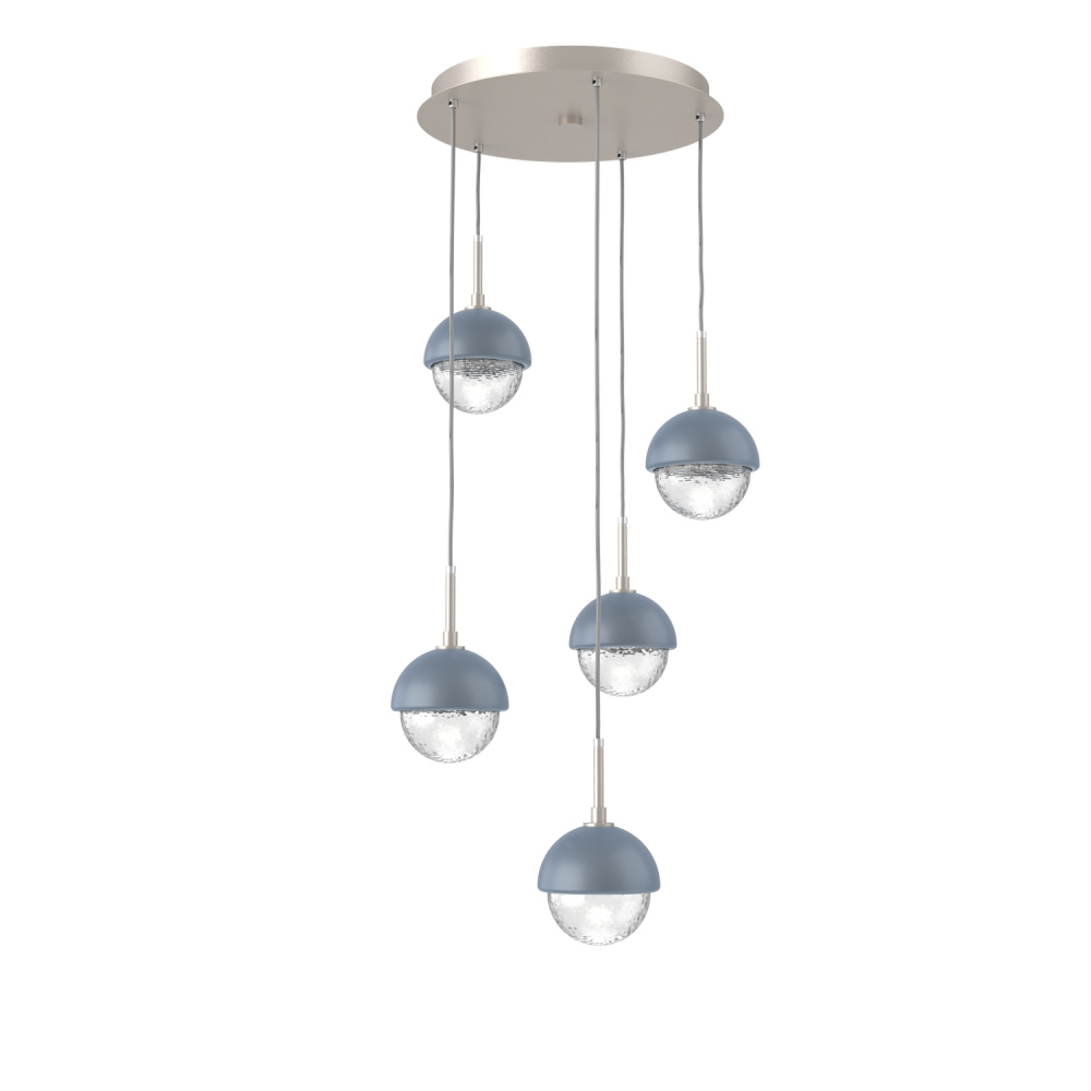 Cabochon Round 5pc Multi-Pendant