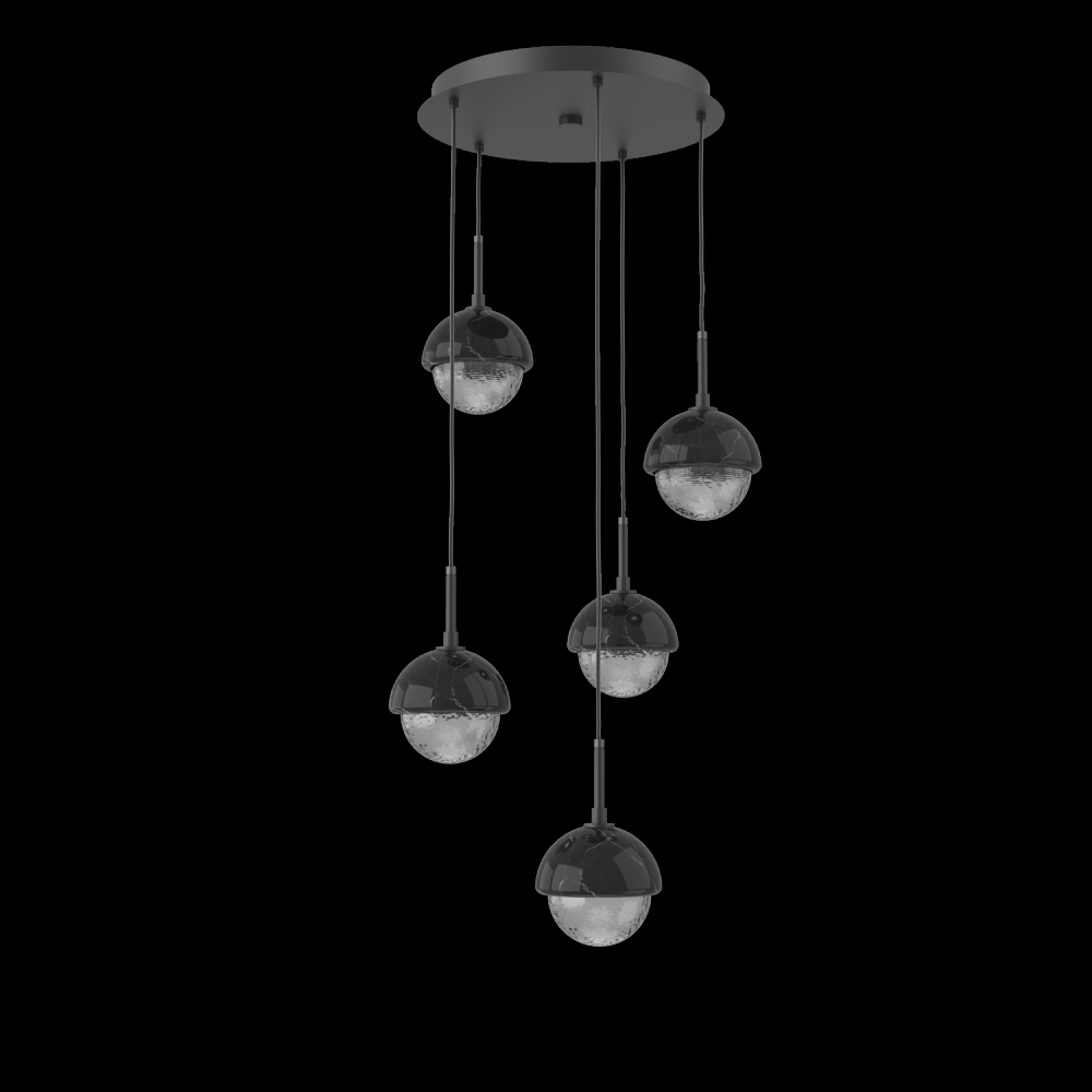 Cabochon Round 5pc Multi-Pendant