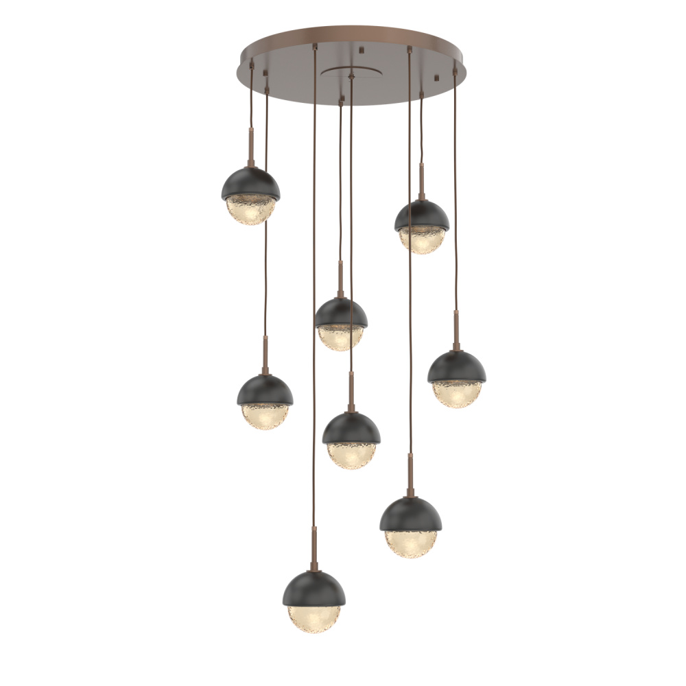 Cabochon Round 8pc Multi-Pendant