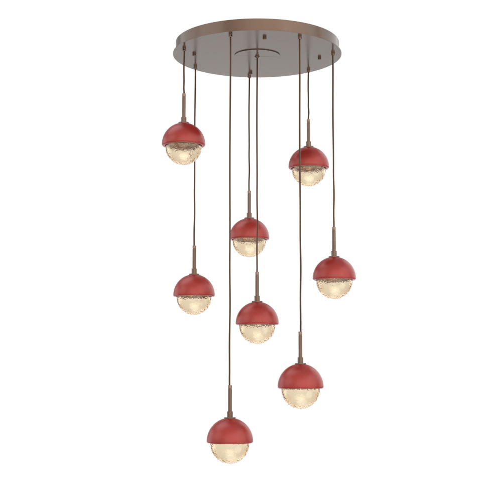 Cabochon Round 8pc Multi-Pendant