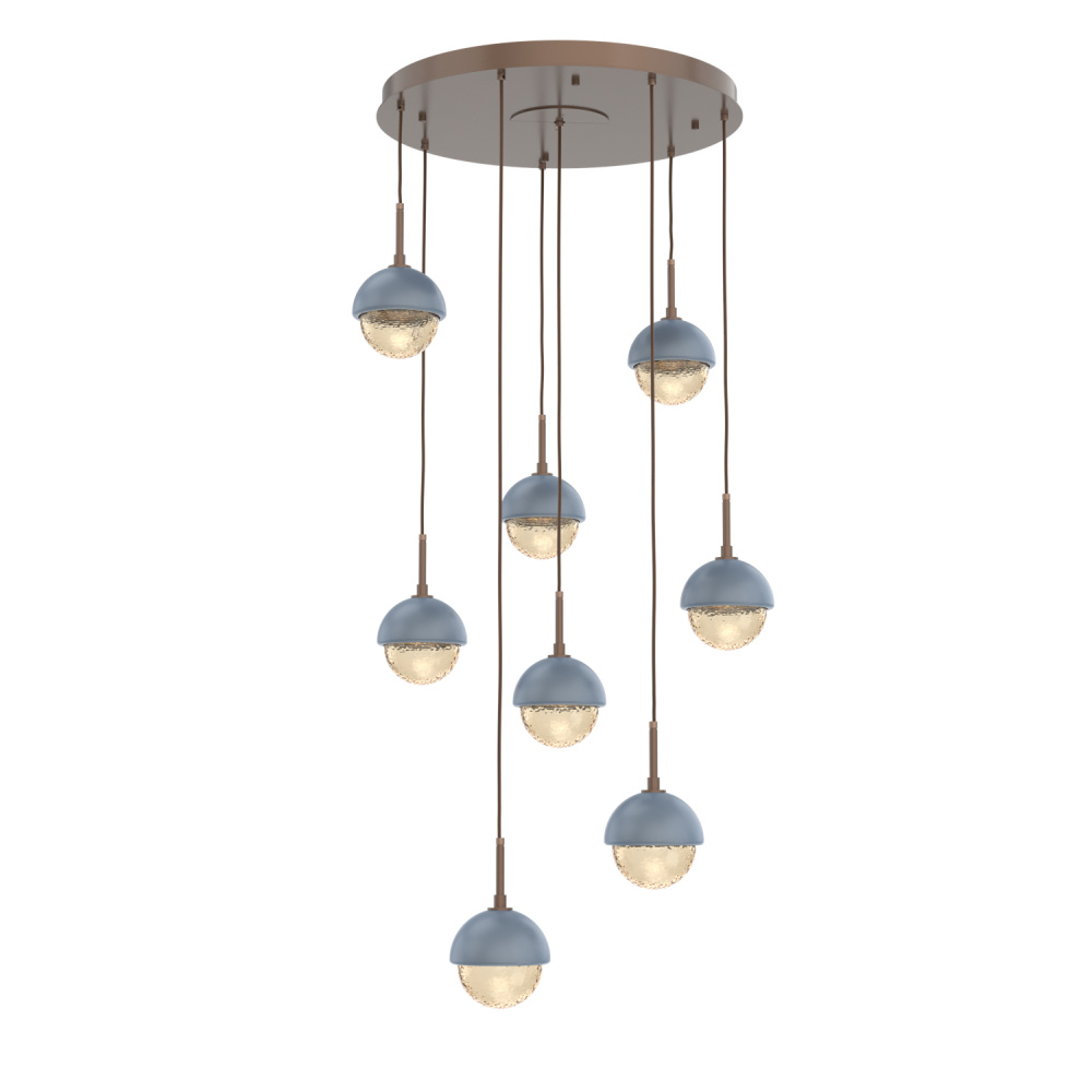 Cabochon Round 8pc Multi-Pendant