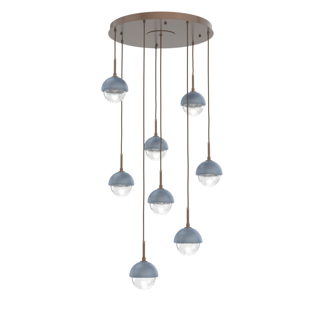 Cabochon Round 8pc Multi-Pendant