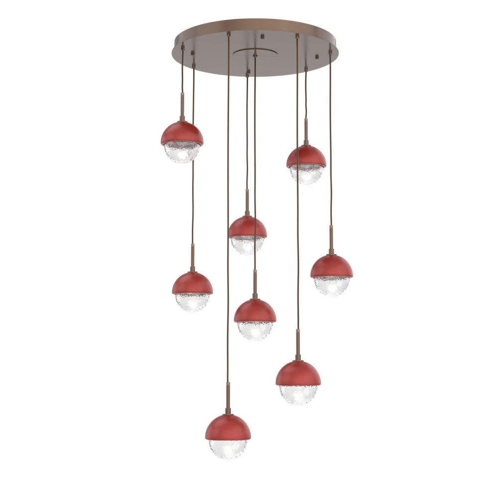 Cabochon Round 8pc Multi-Pendant