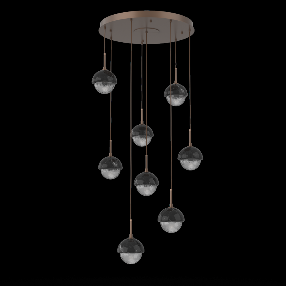 Cabochon Round 8pc Multi-Pendant