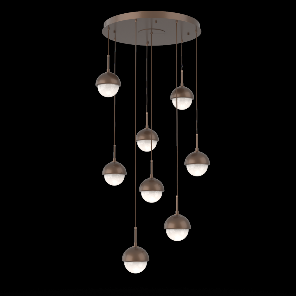 Cabochon Round 8pc Multi-Pendant