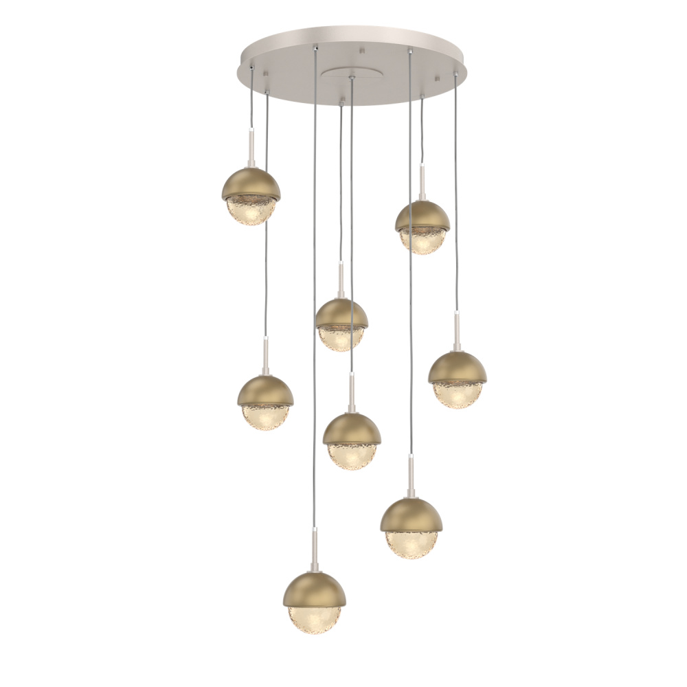 Cabochon Round 8pc Multi-Pendant