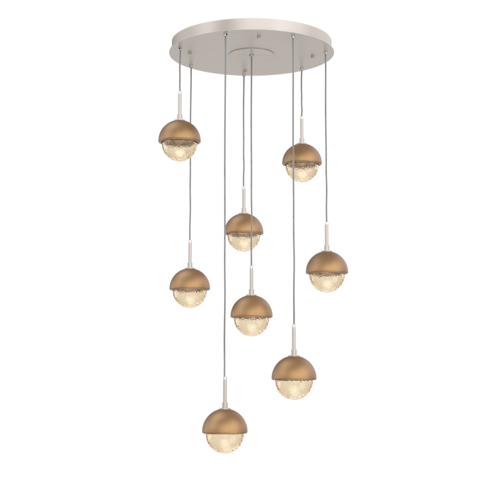 Cabochon Round 8pc Multi-Pendant