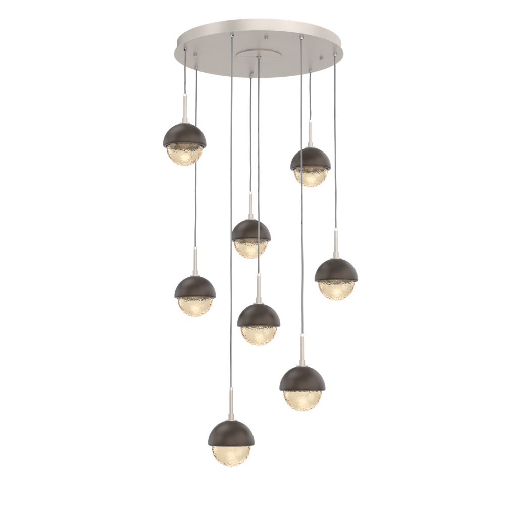 Cabochon Round 8pc Multi-Pendant