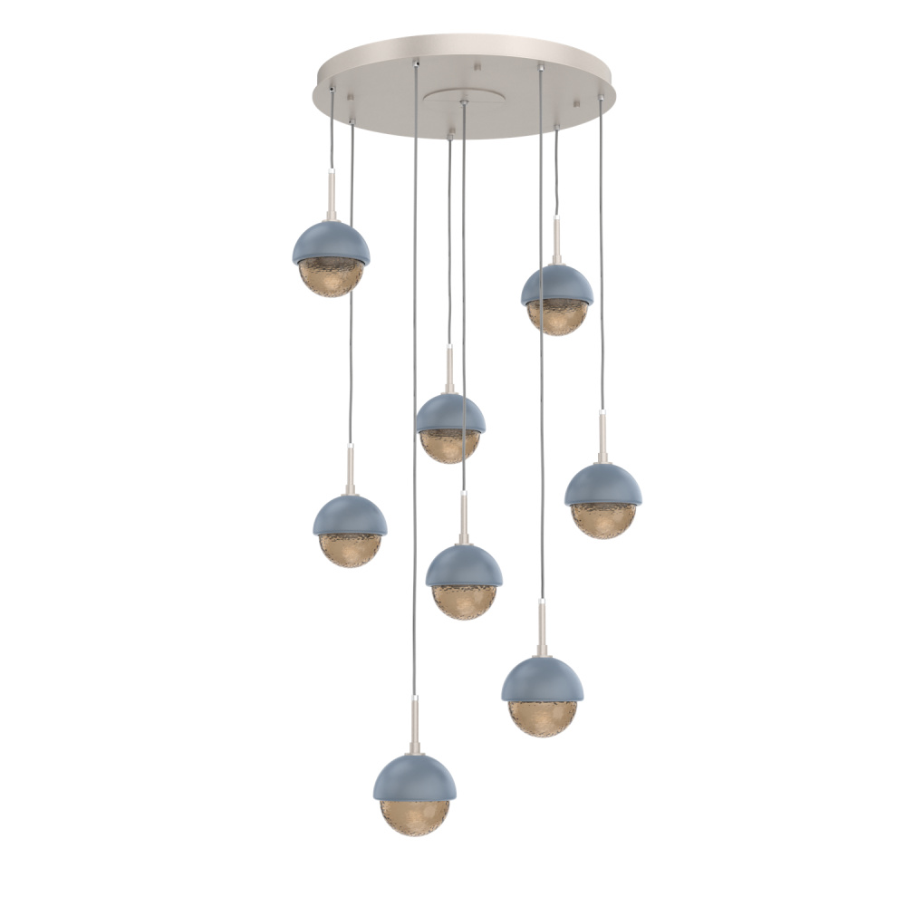 Cabochon Round 8pc Multi-Pendant