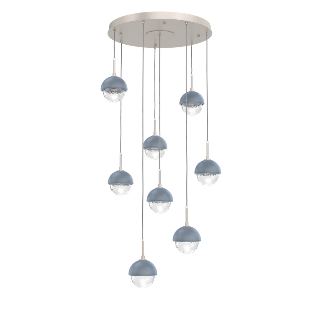 Cabochon Round 8pc Multi-Pendant