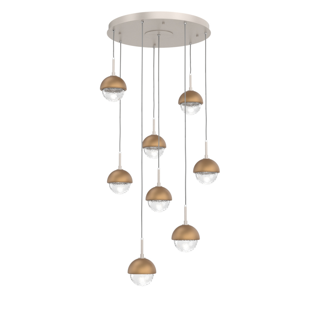 Cabochon Round 8pc Multi-Pendant