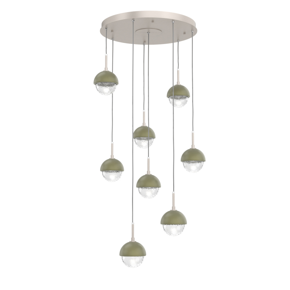 Cabochon Round 8pc Multi-Pendant