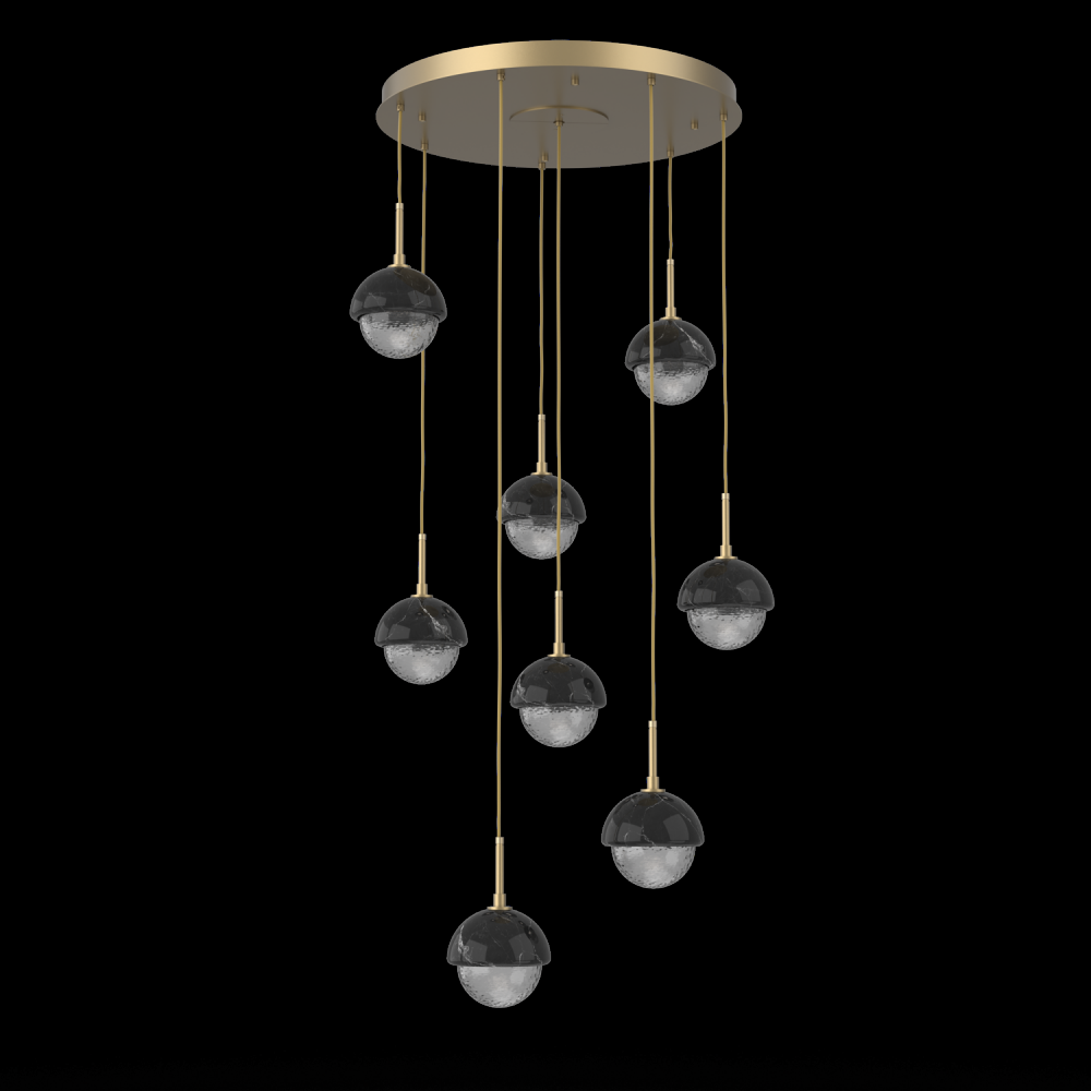 Cabochon Round 8pc Multi-Pendant