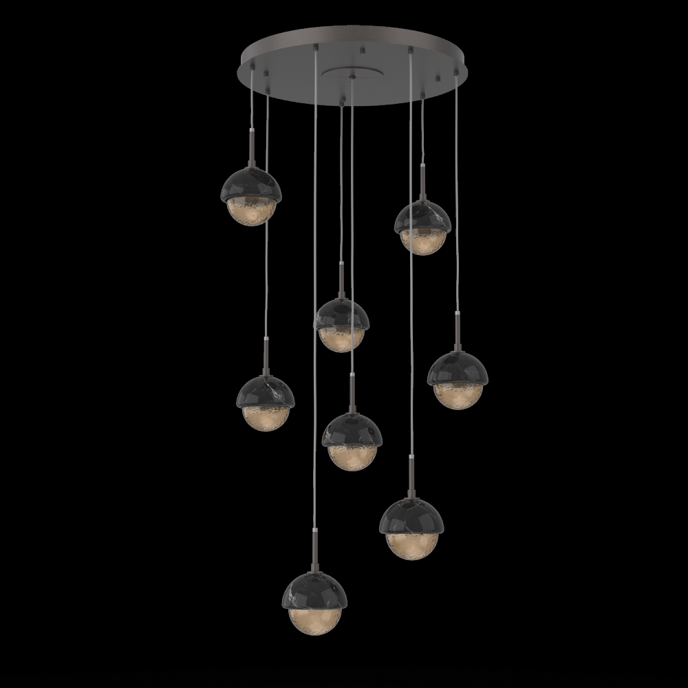 Cabochon Round 8pc Multi-Pendant