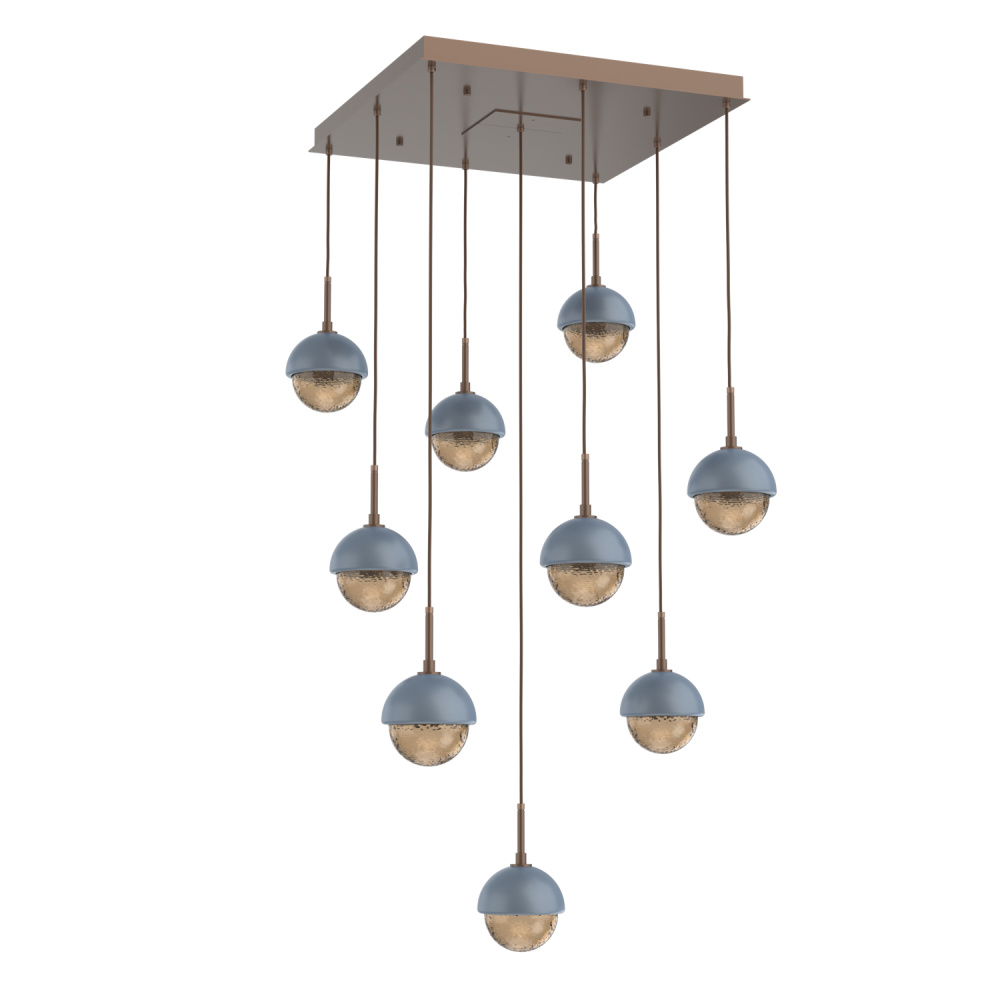 Cabochon Square 9pc Multi-Pendant