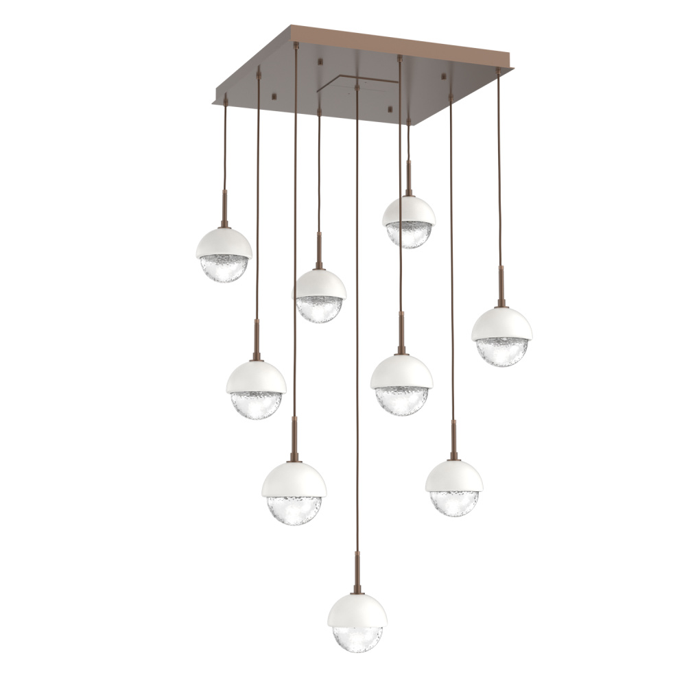 Cabochon Square 9pc Multi-Pendant