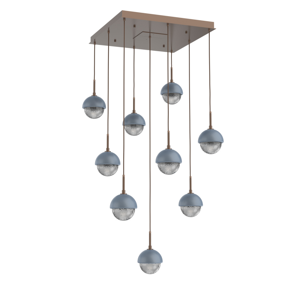 Cabochon Square 9pc Multi-Pendant