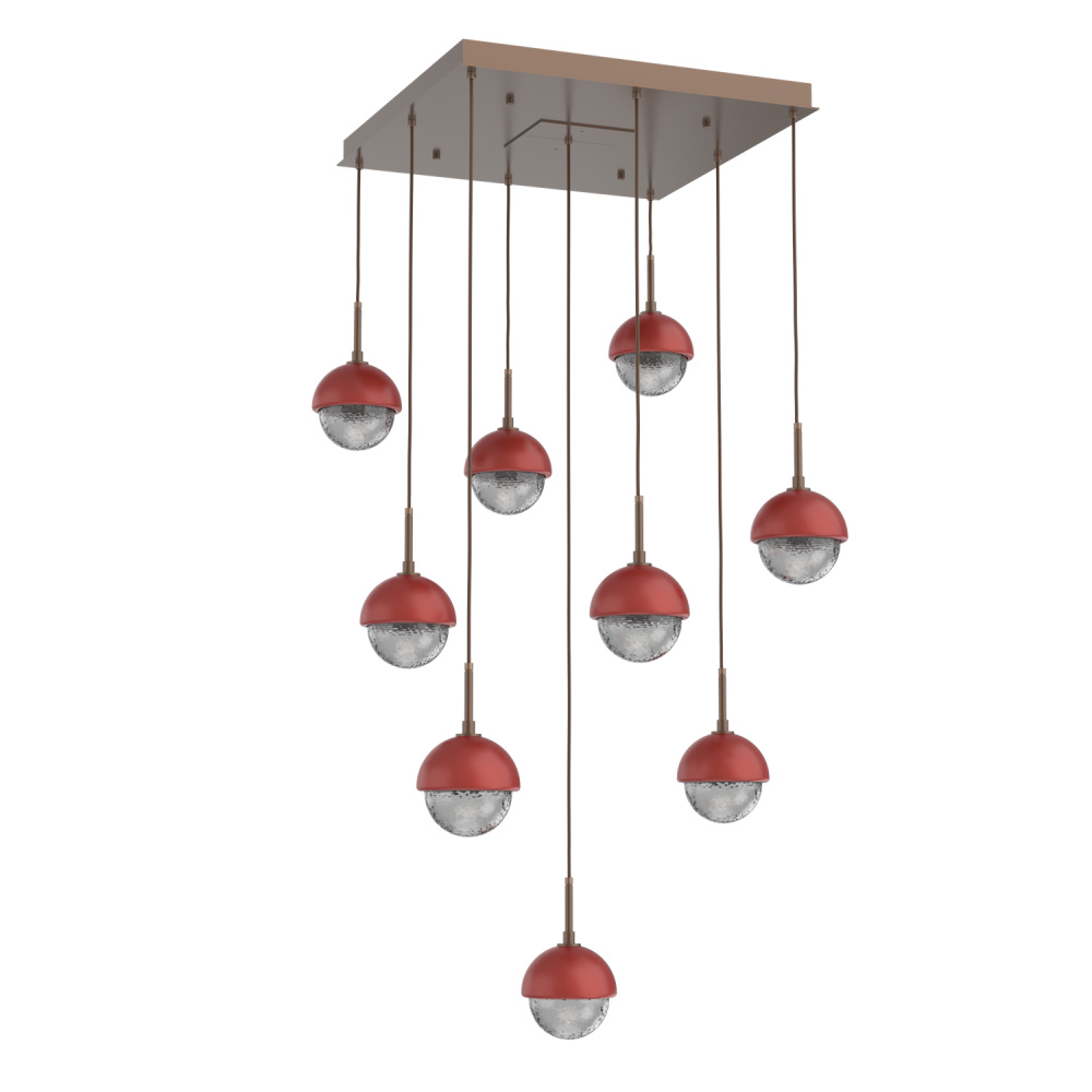 Cabochon Square 9pc Multi-Pendant