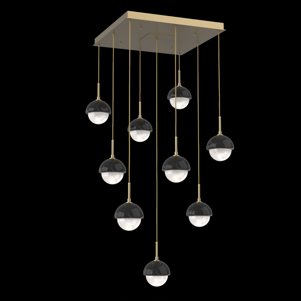 Cabochon Square 9pc Multi-Pendant