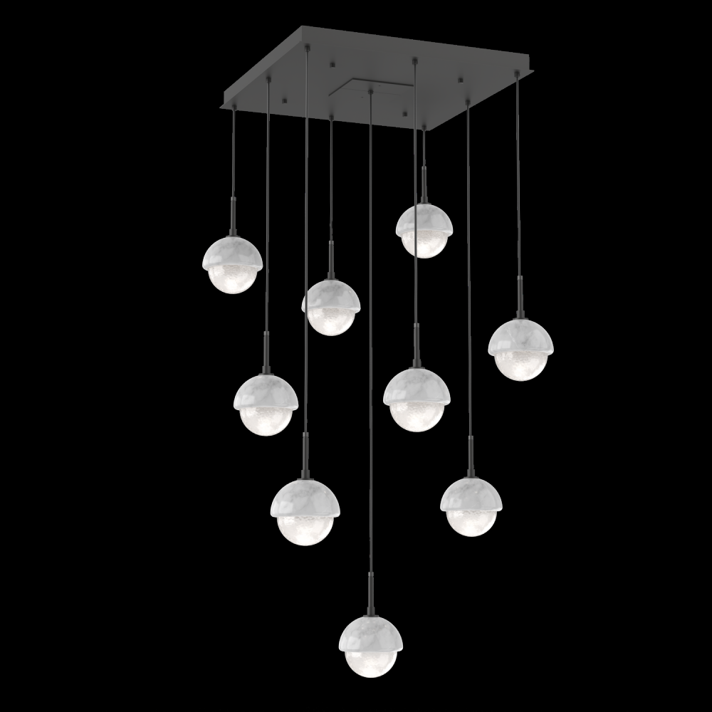 Cabochon Square 9pc Multi-Pendant