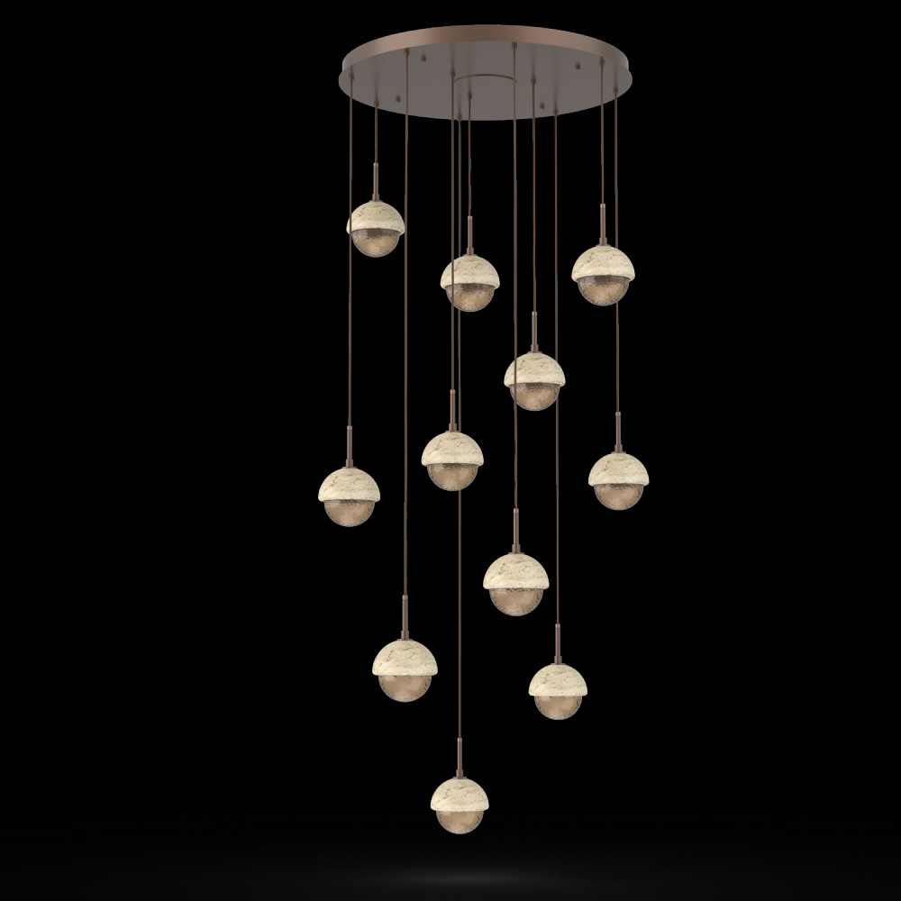 Cabochon Round 11pc Multi-Pendant