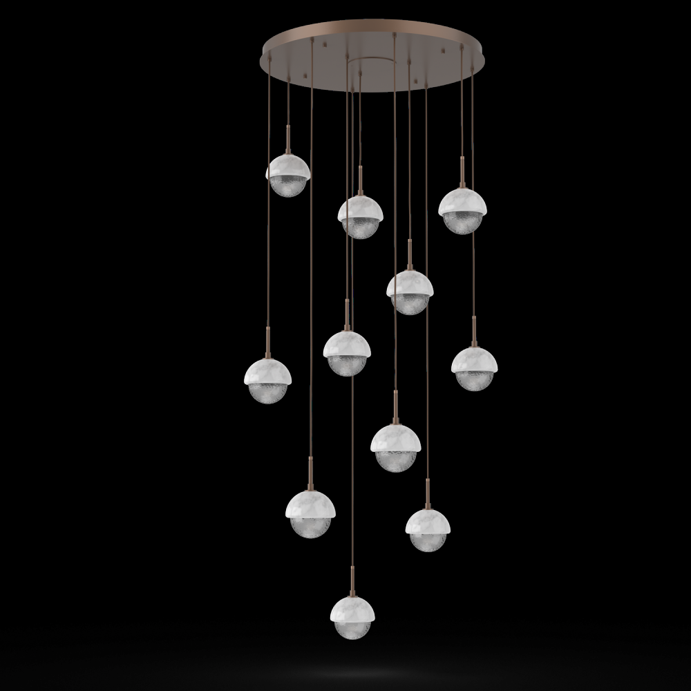 Cabochon Round 11pc Multi-Pendant