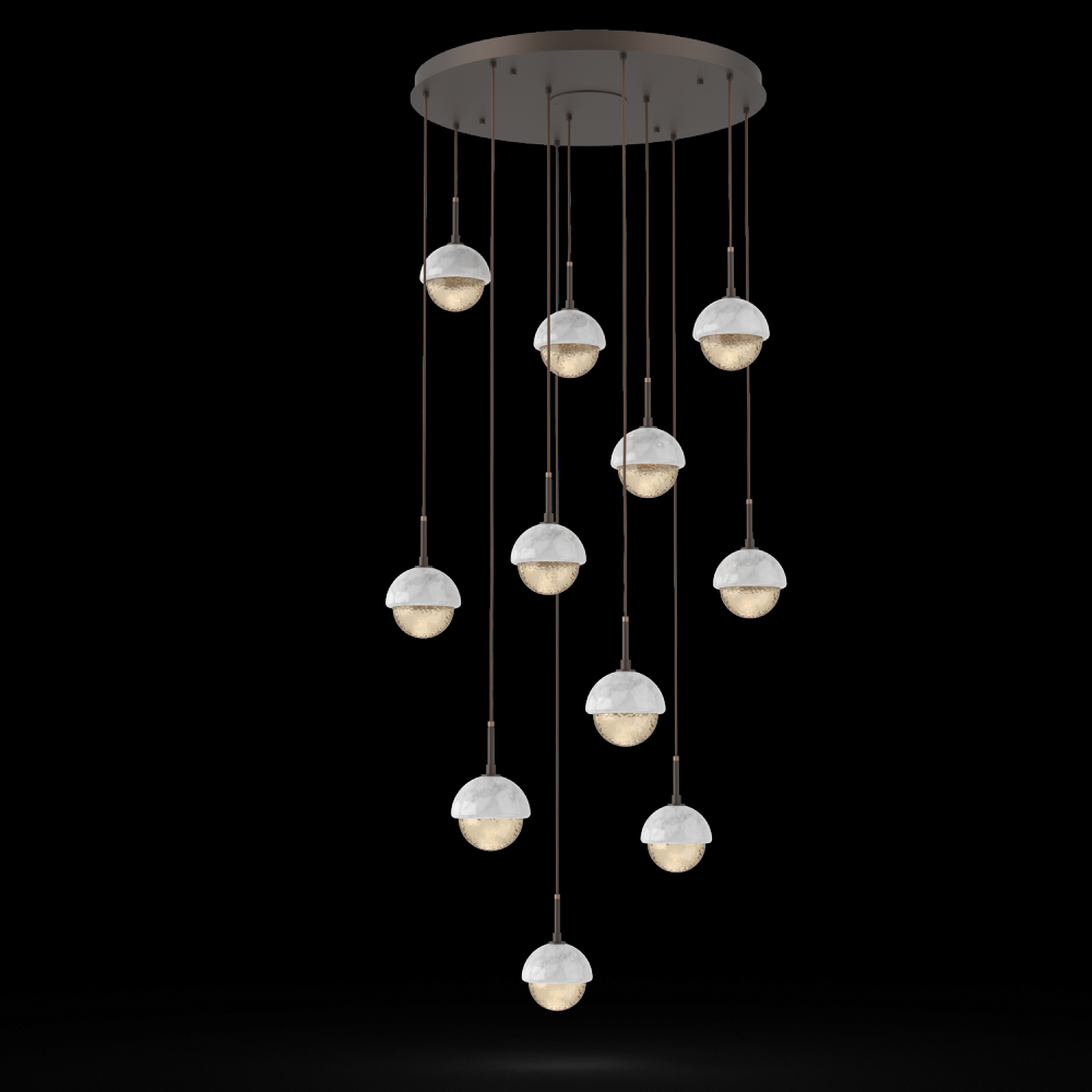 Cabochon Round 11pc Multi-Pendant