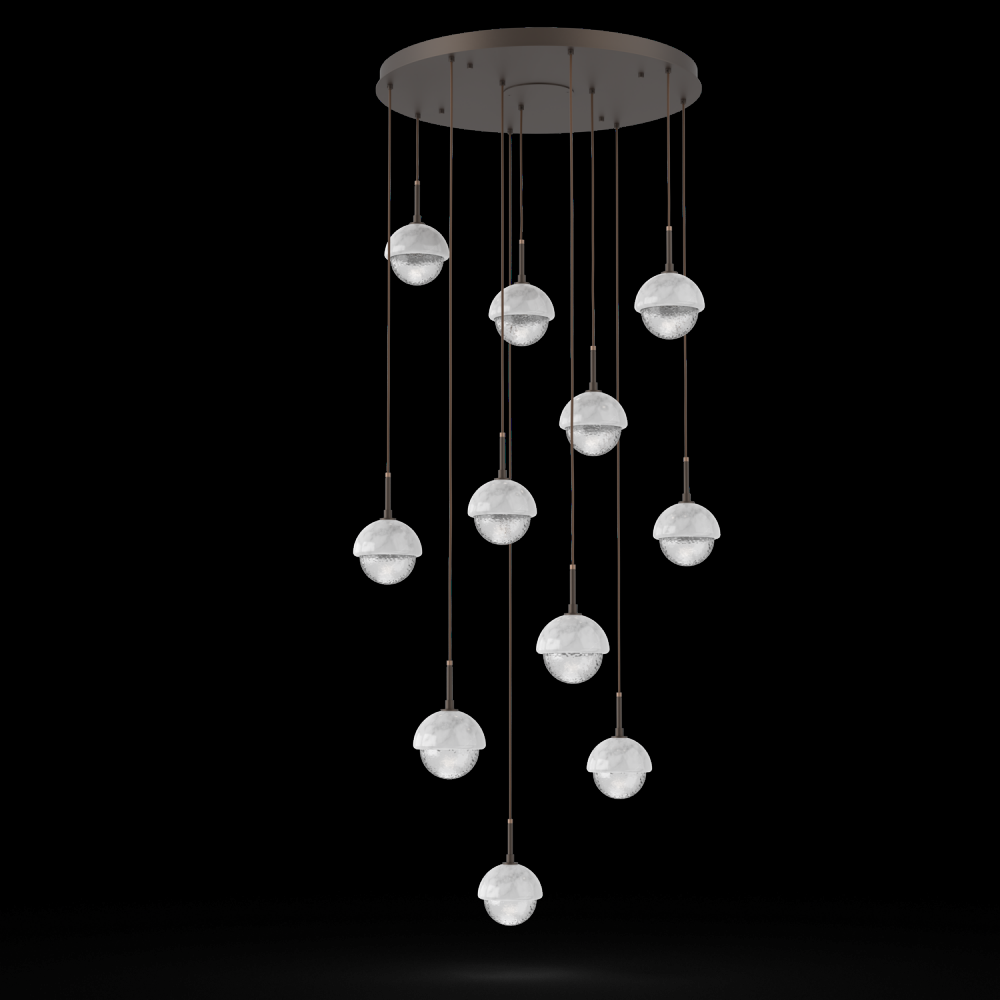 Cabochon Round 11pc Multi-Pendant