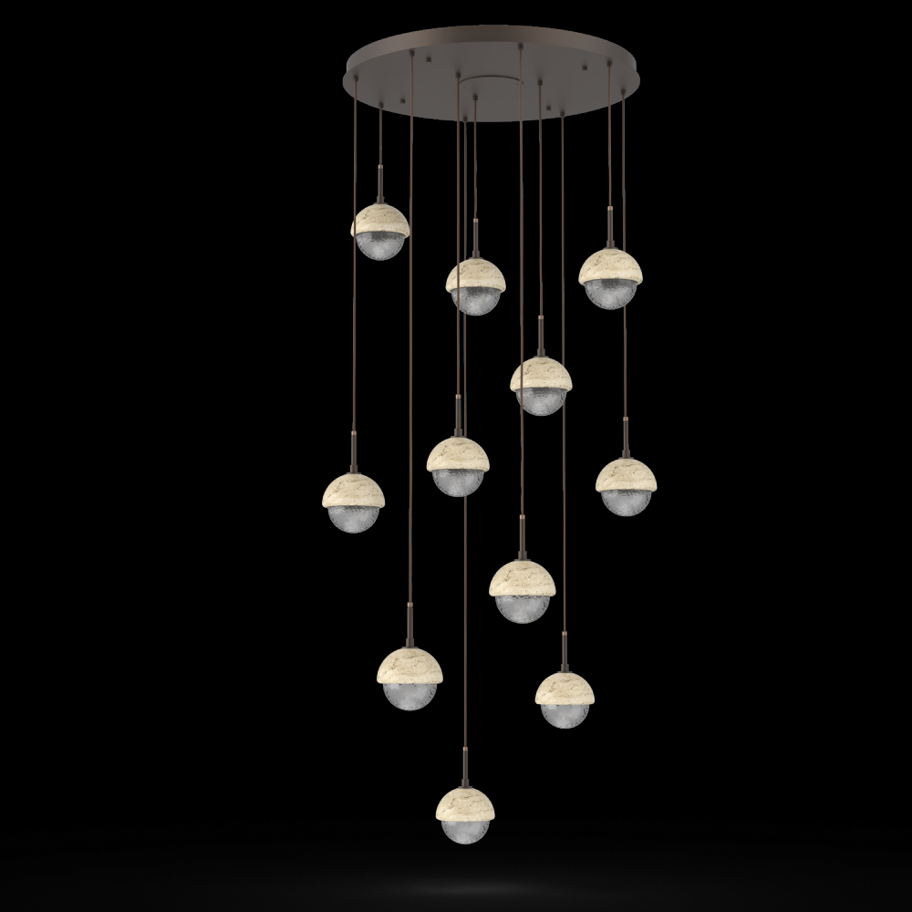 Cabochon Round 11pc Multi-Pendant