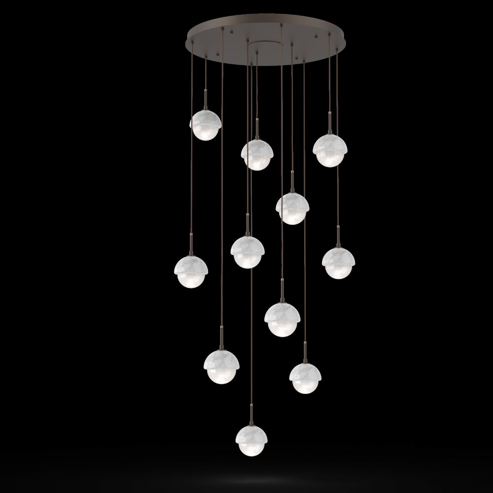 Cabochon Round 11pc Multi-Pendant