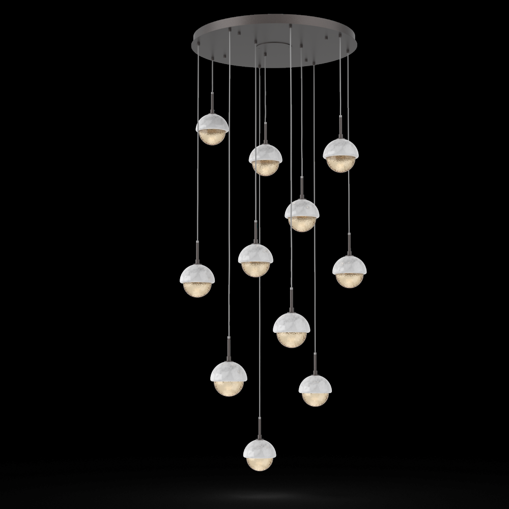 Cabochon Round 11pc Multi-Pendant