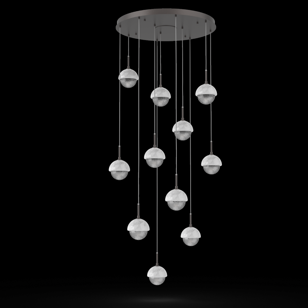 Cabochon Round 11pc Multi-Pendant