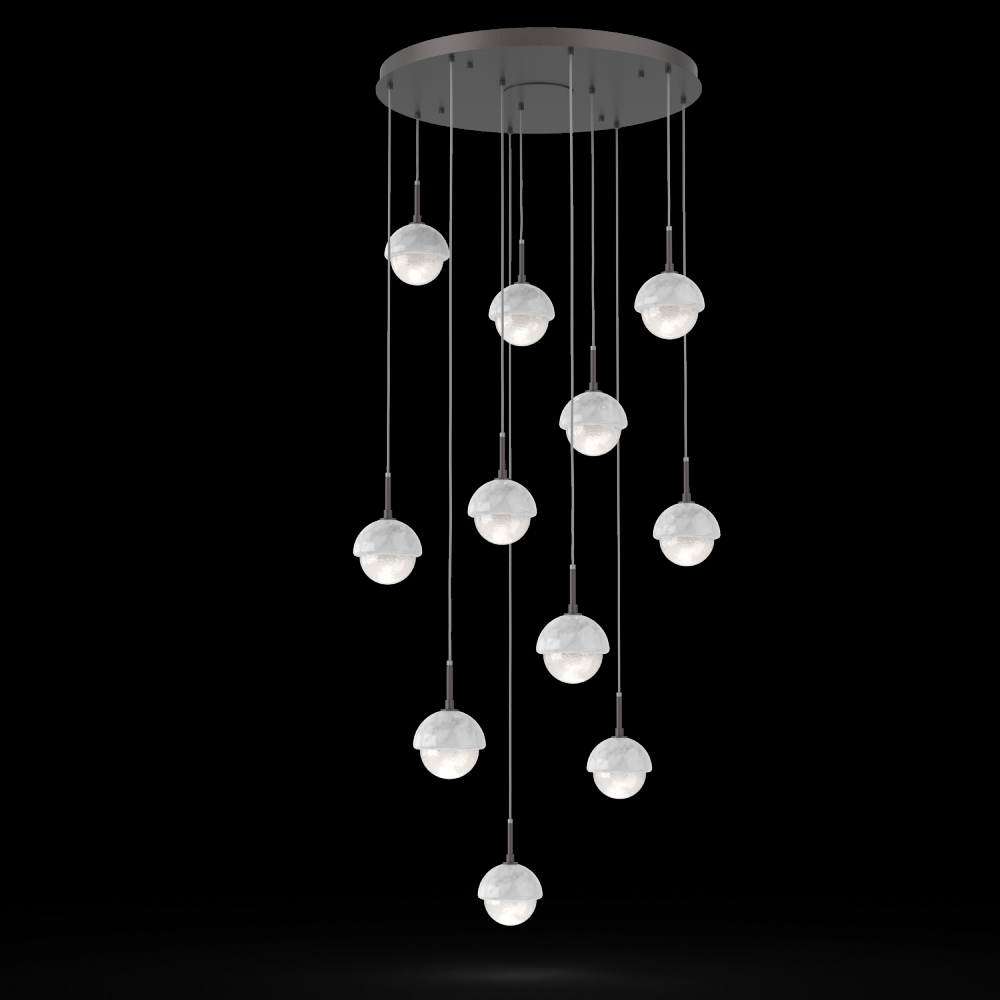 Cabochon Round 11pc Multi-Pendant