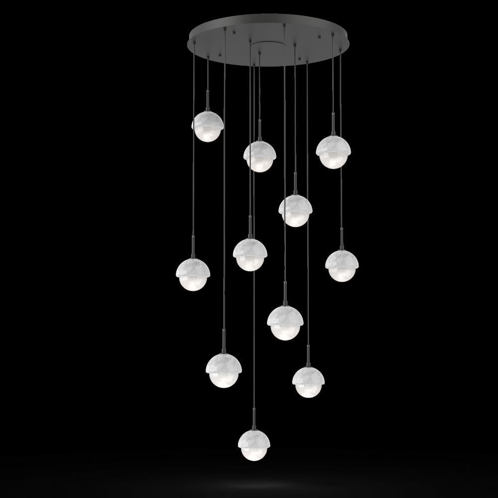 Cabochon Round 11pc Multi-Pendant