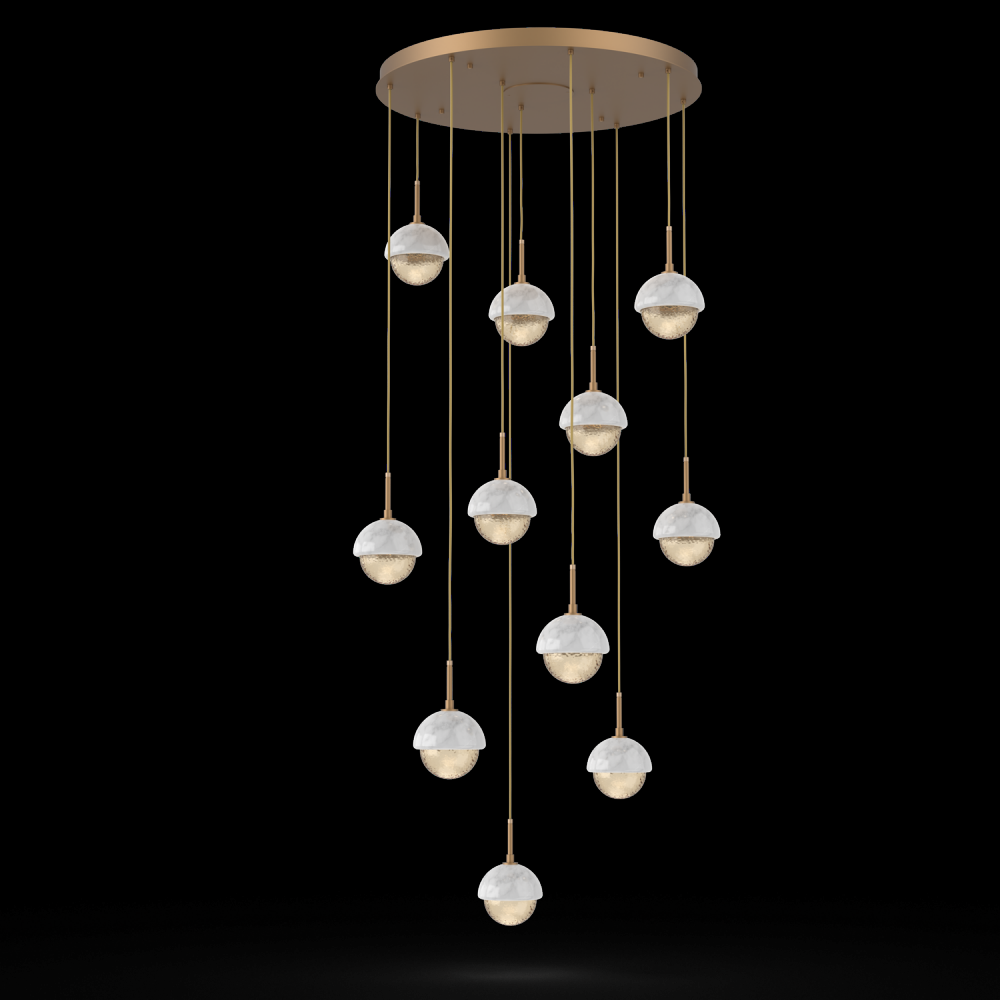 Cabochon Round 11pc Multi-Pendant