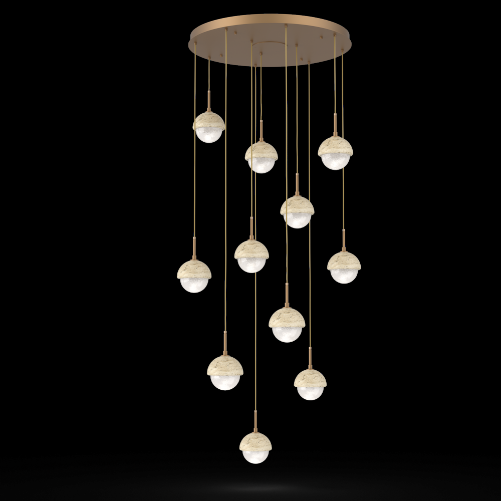 Cabochon Round 11pc Multi-Pendant