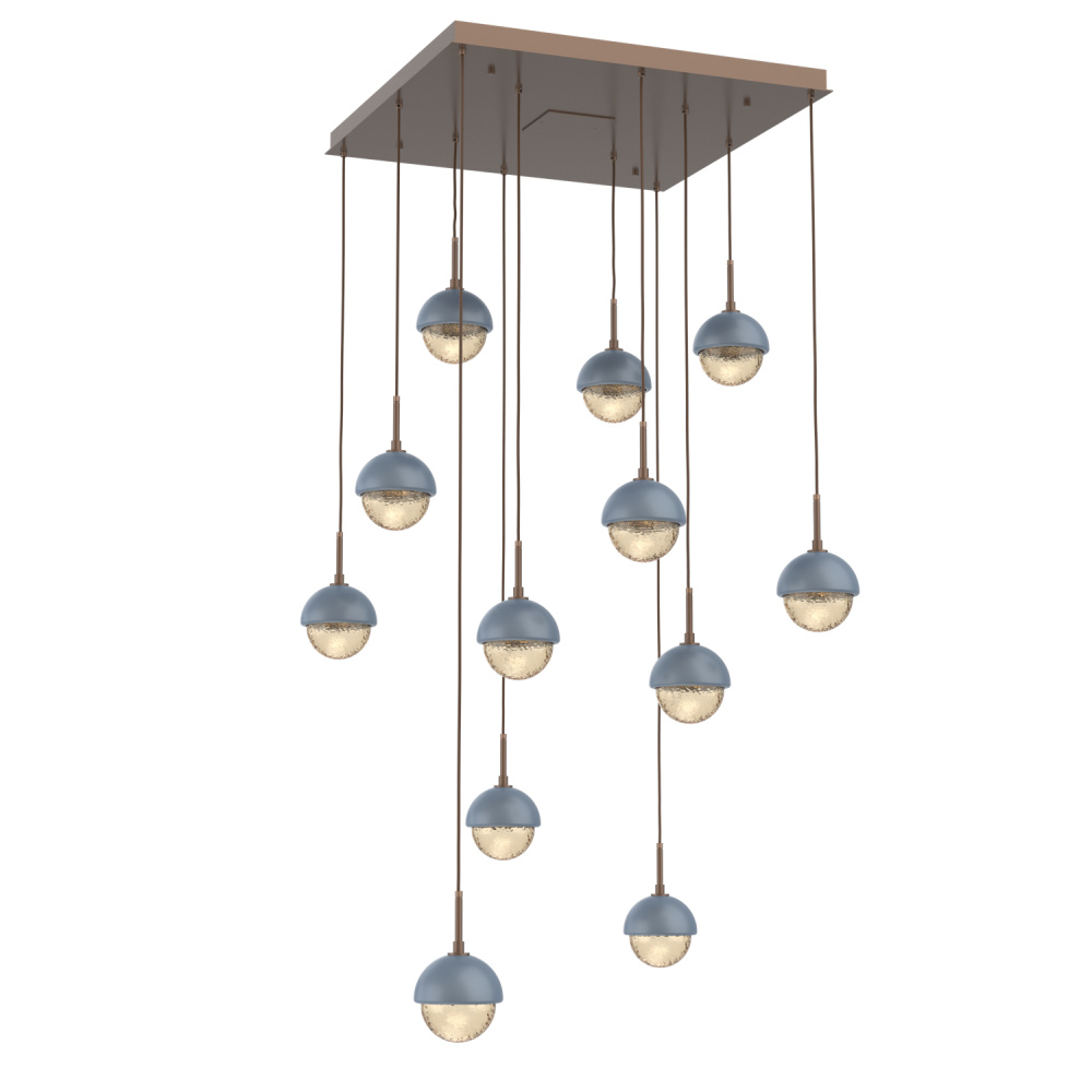 Cabochon Square 12pc Multi-Pendant