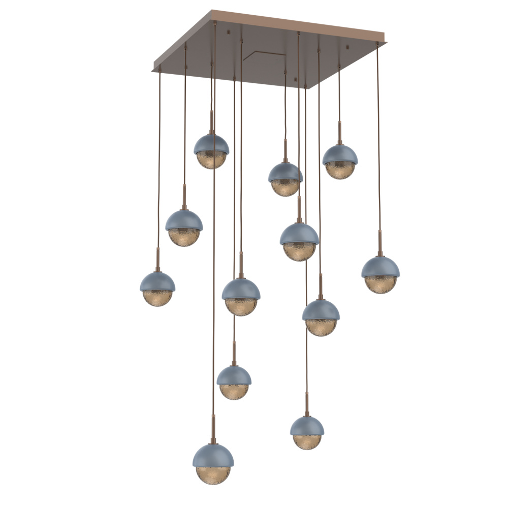 Cabochon Square 12pc Multi-Pendant