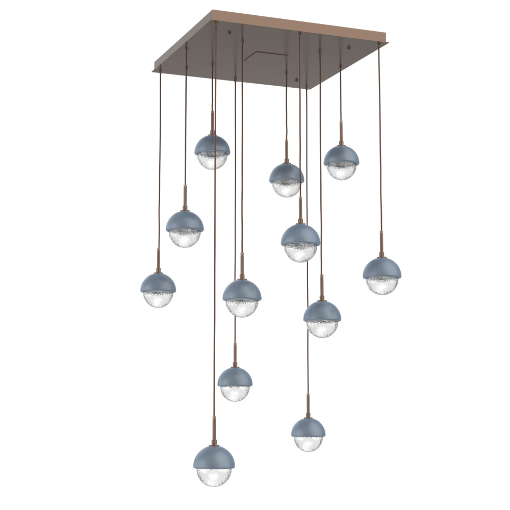 Cabochon Square 12pc Multi-Pendant