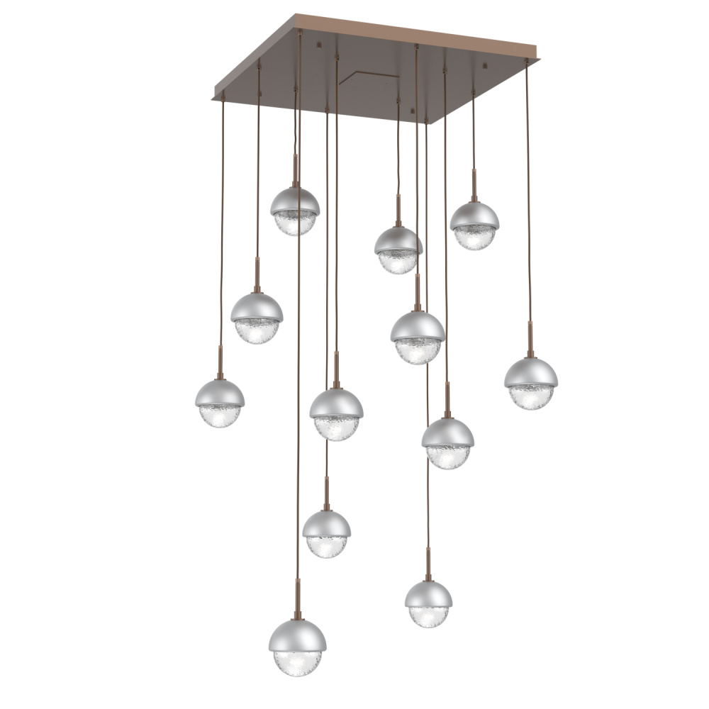 Cabochon Square 12pc Multi-Pendant