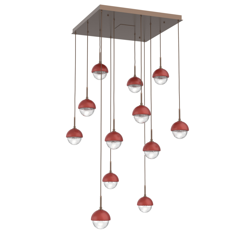 Cabochon Square 12pc Multi-Pendant