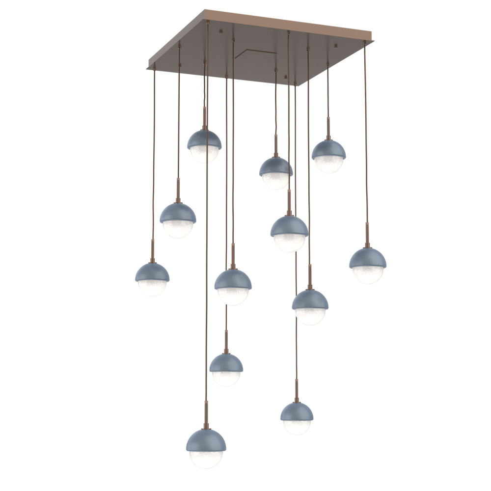 Cabochon Square 12pc Multi-Pendant