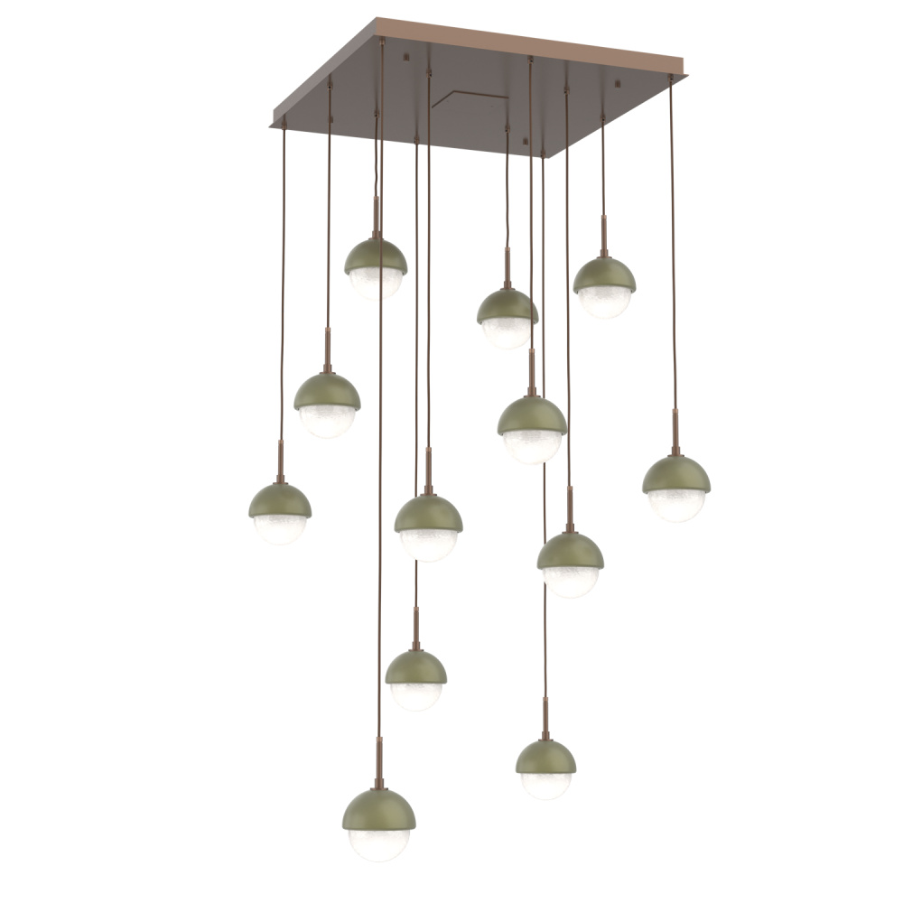 Cabochon Square 12pc Multi-Pendant